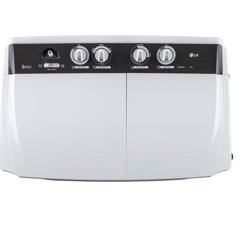 LG 7 Kg 5 Star Semi-Automatic Top Load Washing machine (P7010NGAZ, Black)
