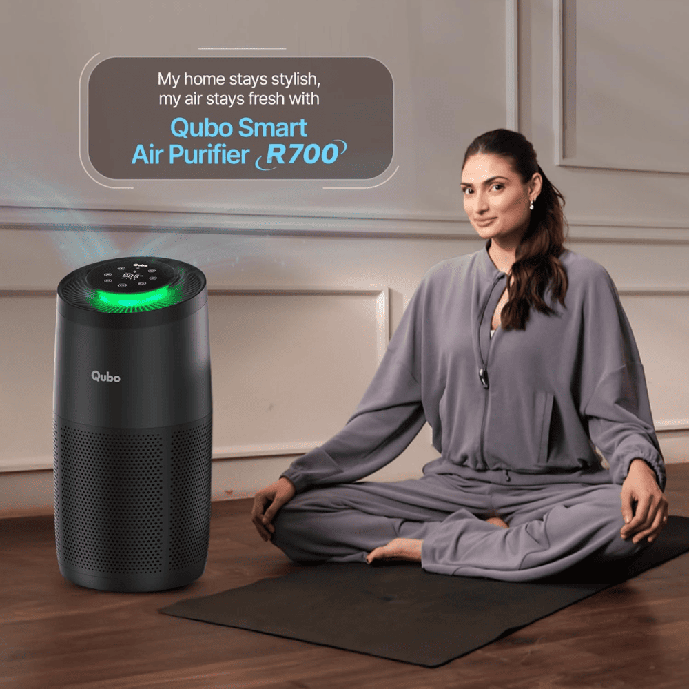 Qubo R700 Smart Room Air Purifier with HEPA 13 Filter (Black)