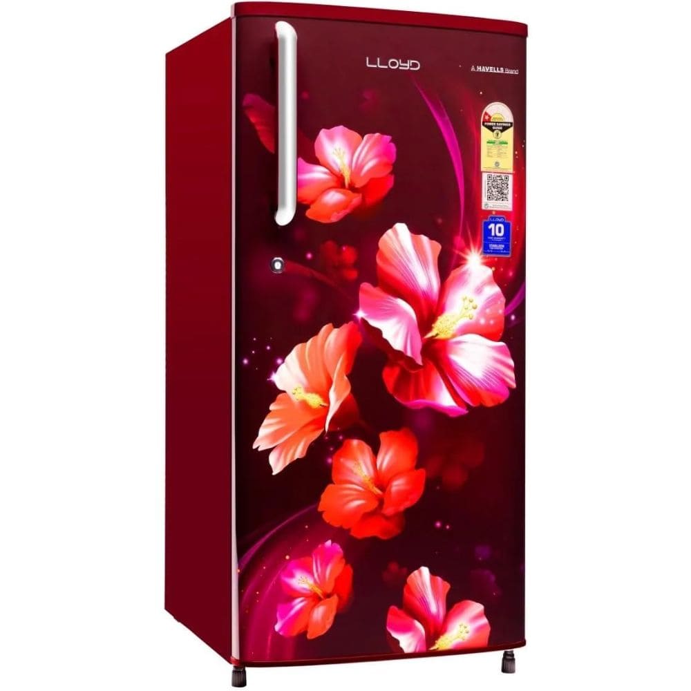 Lloyd 188 Ltrs 1 Star, Inverter Direct Cool, Single Door Refrigerator (GLDC201GIWT2JC)