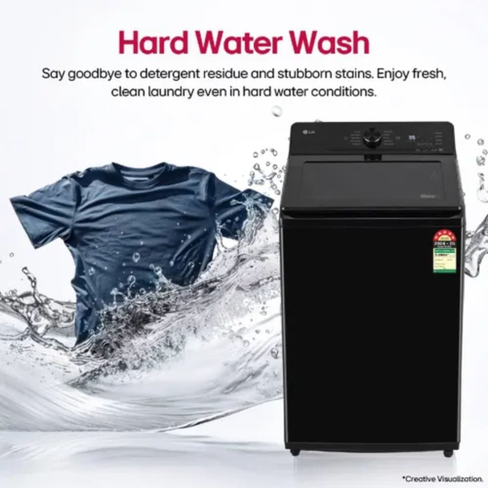 LG 10 Kg 5 Star Fully-Automatic Top Load Washing Machine (TX310NWO,Onyx Black)