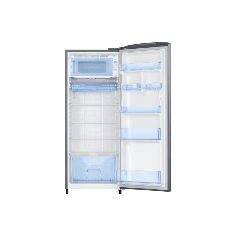 Samsung 223 Ltrs, 3 Star Digital Inverter, Direct Cool Single Door Refrigerator (RR24H2723S8, Elegant Inox)