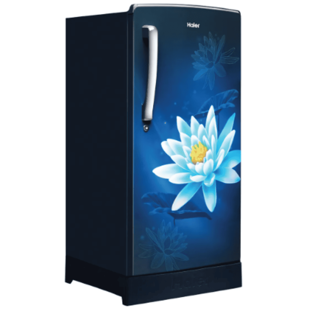 Haier 174 Ltrs 2 Star, Inverter Direct Cool Single Door Refrigerator (HRD-1962pbl-n, Multi colour)