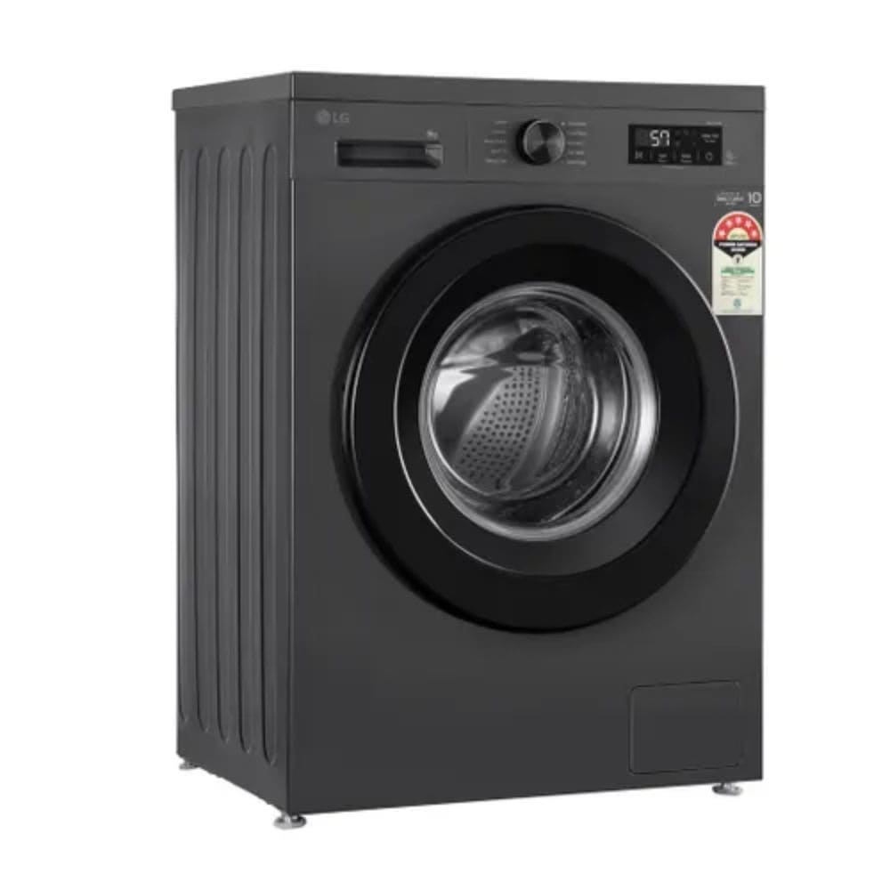 LG 8 Kg 5 Star Fully Automatic Front Load Washing Machine (FHB1208Z2M,Black)