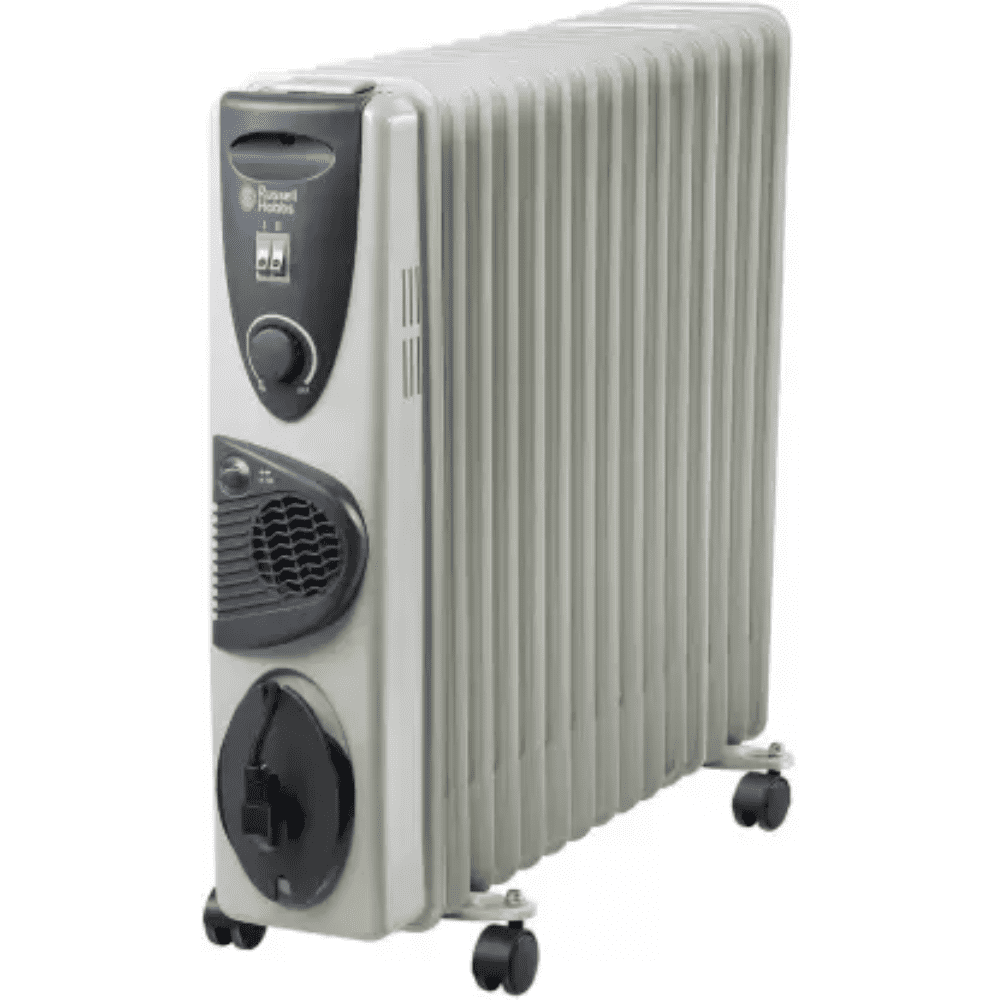Russell Hobbs 15 Straight Fins, 2900 Watts Oil Filled Radiator Room Heater (OFR 13 F, Grey)