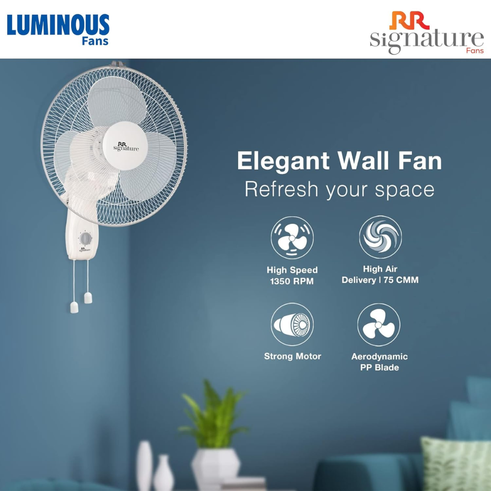 Luminous 400mm 3 Blade High Speed Wall Fan (Mojo Plus)