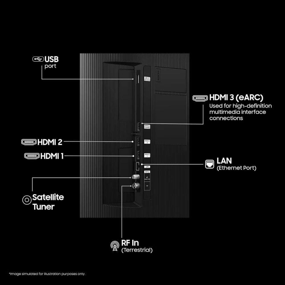 Samsung QA43Q7FAAULXL, 43 Inches 4K Ultra HD QLED TV, Crystal Black