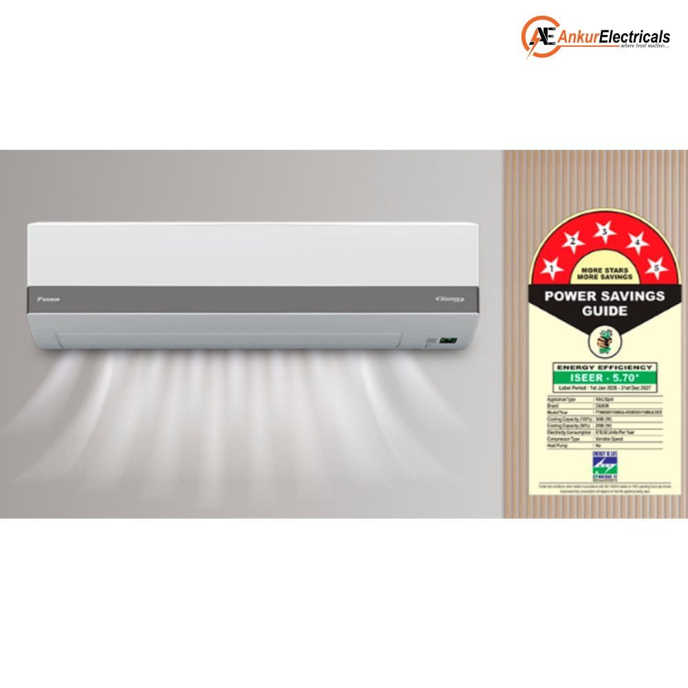 Daikin 1.5 Ton 5 Star Inverter Split Air Conditioner (FTKM50XV 2026 MODEL)