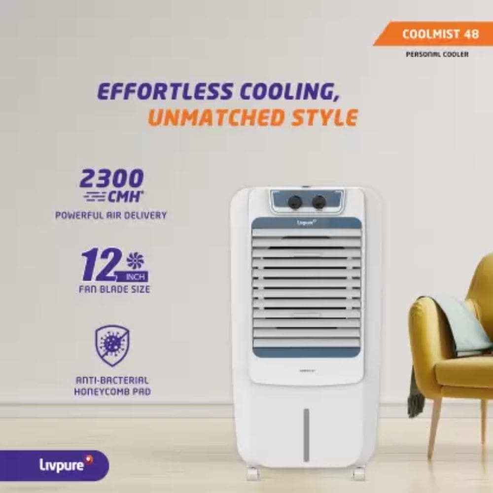 Livpure 48 Ltrs Desert Room/Personal Air Cooler (liv-coolmist-48L)