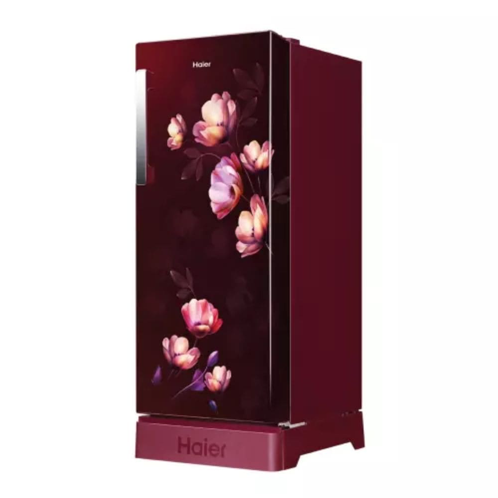 Haier 190 Ltrs, 5 Star Direct Cool Single Door Refrigerator (HRD 2115PRIA N, Red Ivy)