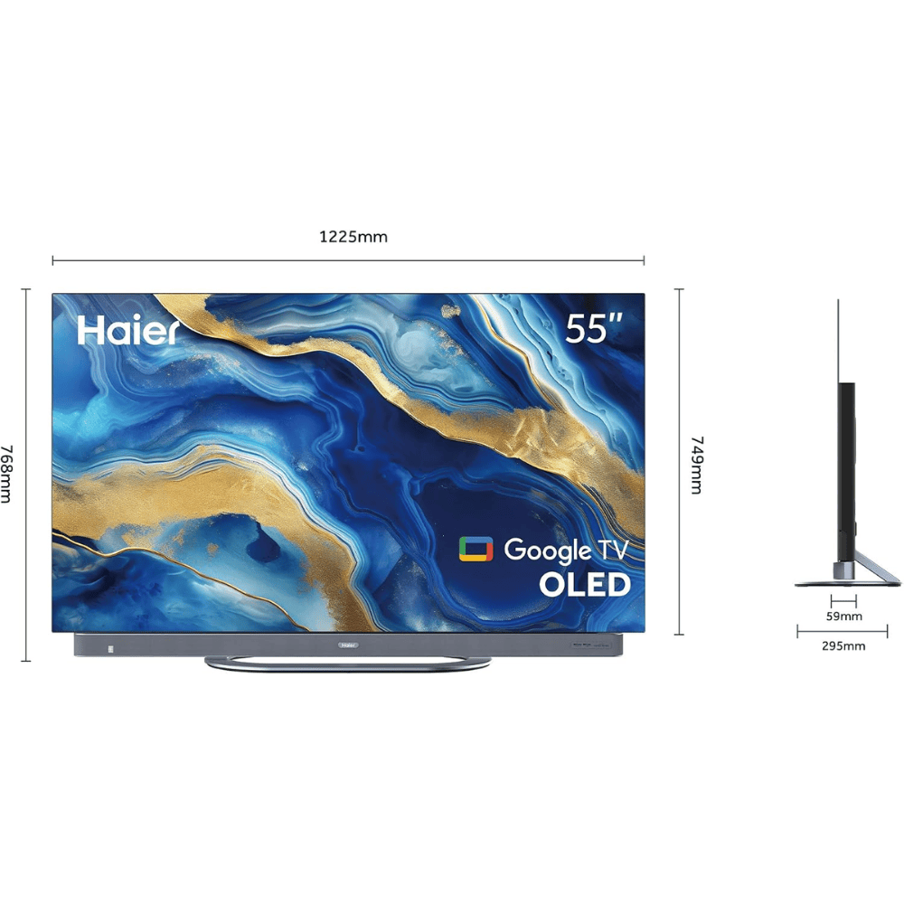 Haier H55C95EUX, 55 Inches 4K Ultra HDR OLED TV, Black