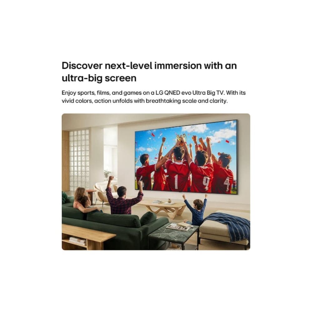 LG 65QNED70BLA, 65 Inches 4K alpha7 Gen9 AI Processor QLED TV, Black