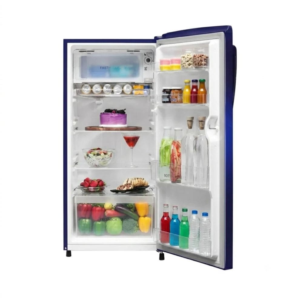 Haier 50 Ltrs, 2 Star Direct Cool Single Door Mini Bar Refrigerator (HRD 752KSA, Black Steel)