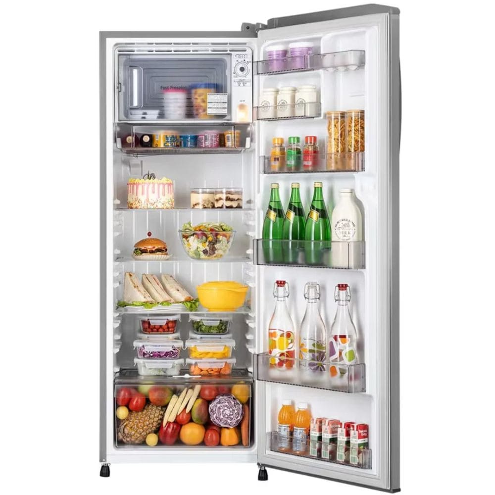 LG 261 Ltrs, 3 Star Direct Cool Single Door Refrigerator (GLD2736YBPZ, Shiny Steel)