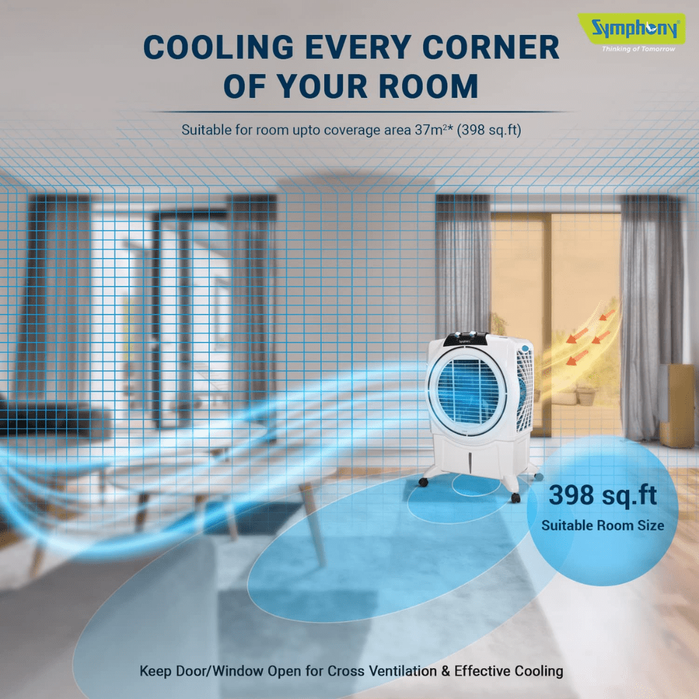 Symphony 75 Ltrs Desert Room Air Cooler (Sumo 75 XL)