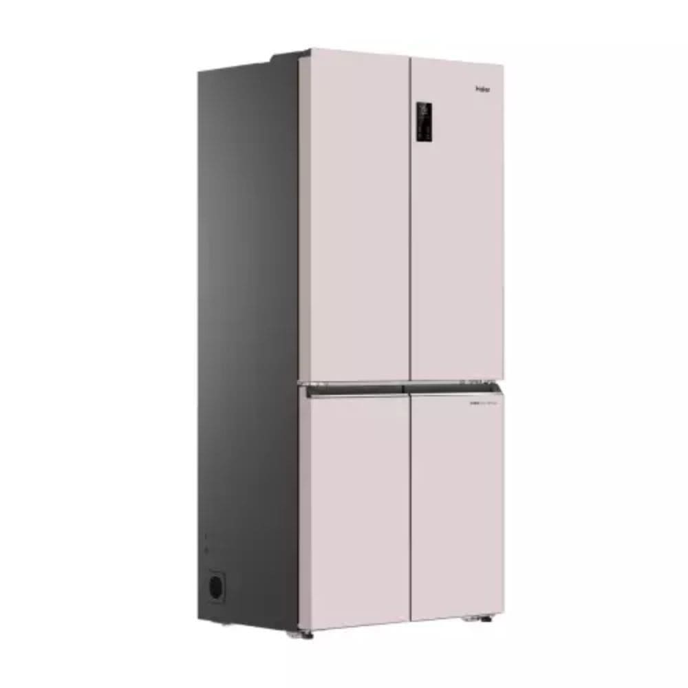 Haier 520 Ltrs, 3 Star Lumiere Frost Free Triple Inverter French Door Side by Side Refrigerator (HRB 600MP, Mauve Pink)