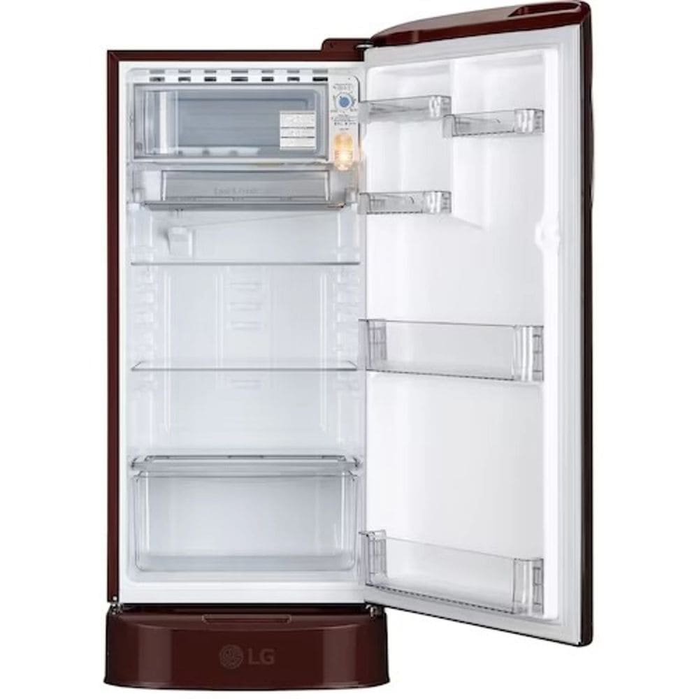 LG 185 Ltrs, 5 Star Direct Cool Single Door Refrigerator (GLD1956ZASL, Scarlet Lotus)