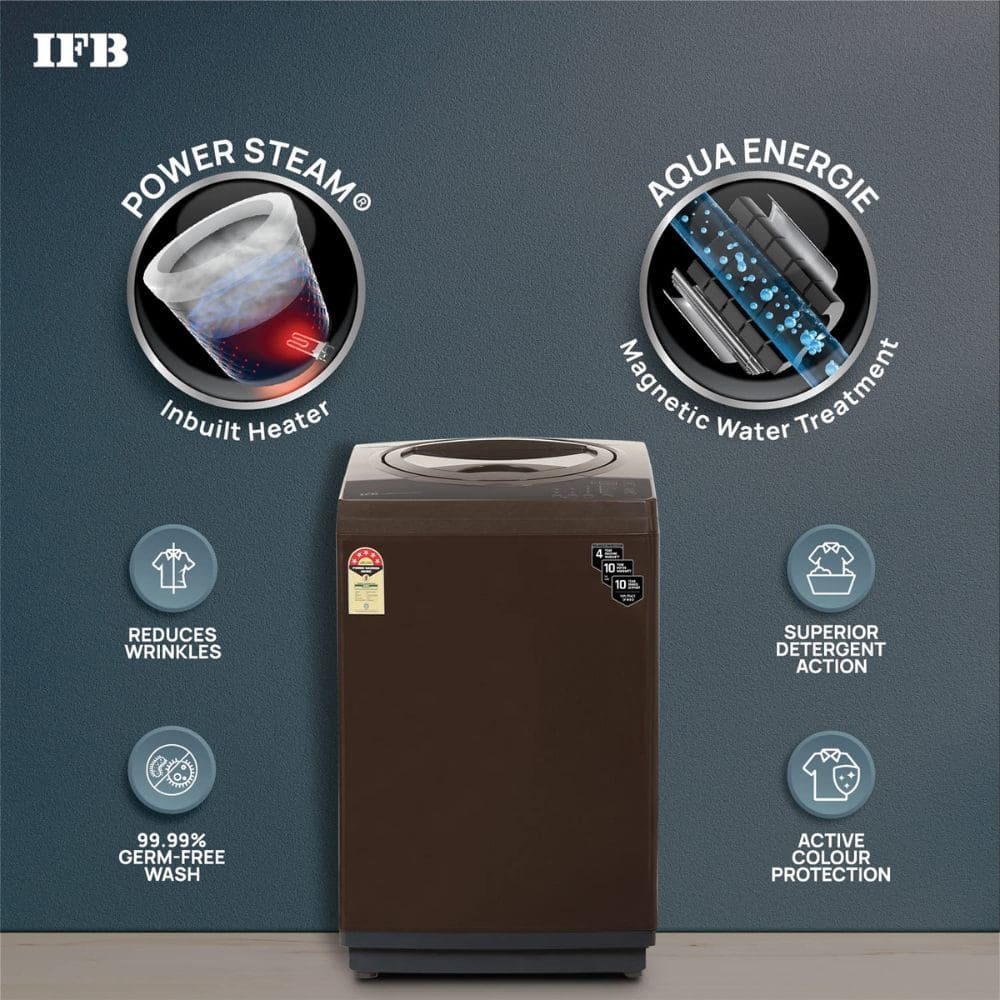 IFB 7 Kg 5 star Fully-Automatic Top Load Washing Machine (TL-R1BRS 7.0KG AQUA, Brown)
