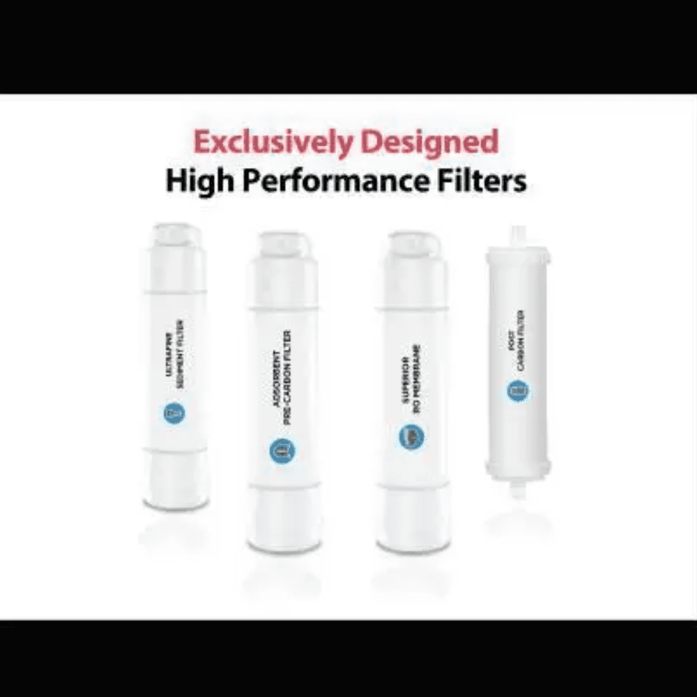 Hindware ADALIUS, 7 Ltrs Storage RO+UV+UF+Copper Guard + pH enhancer Wall Mountable Water Purifier, White & Black