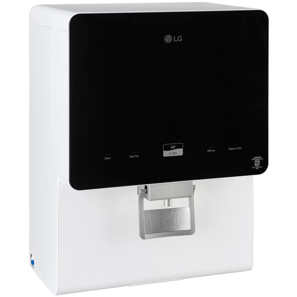 LG WW176GPBW, 8 Litres RO+ Multi Stage RO Filtration Water Purifier, White Glass Finish