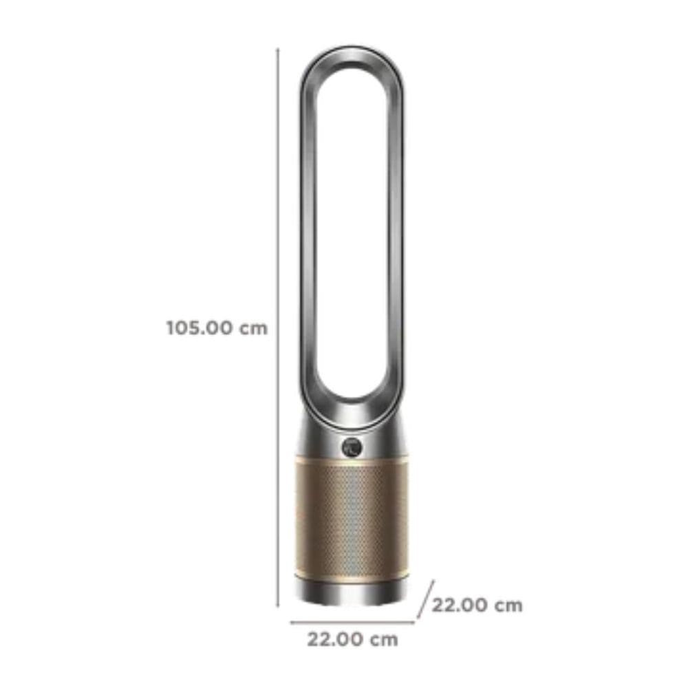 Dyson TP12, Catalytic Filtration with Hepa13 Smart Cool Air Purifier (300sqft, Nickel & Gold)