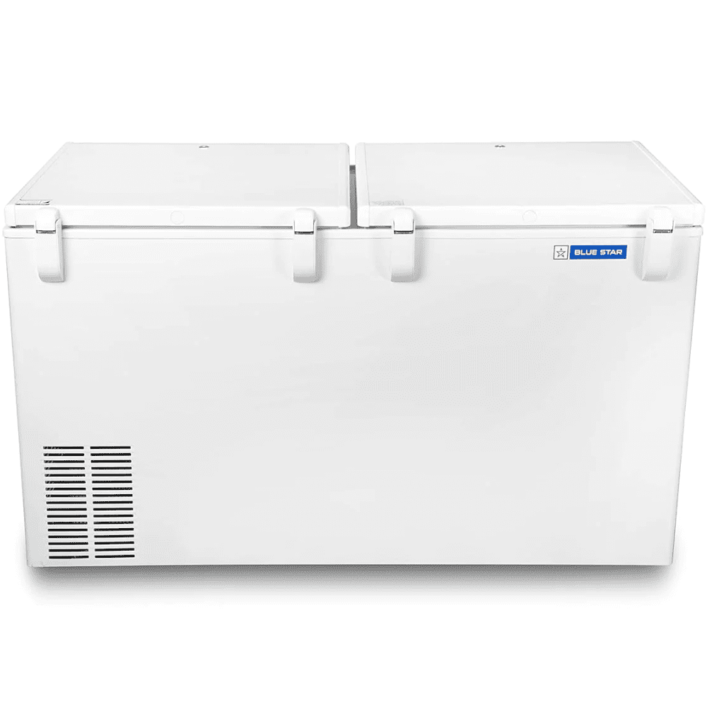 Blue Star CF3-300MEW, 284 Ltrs Double Door Convertible Deep Freezer, White