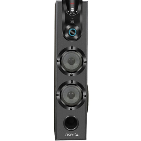 Aisen 40 Watts Home Theatre Bluetooth RMS Tower Speaker (A40UFB520, Black)