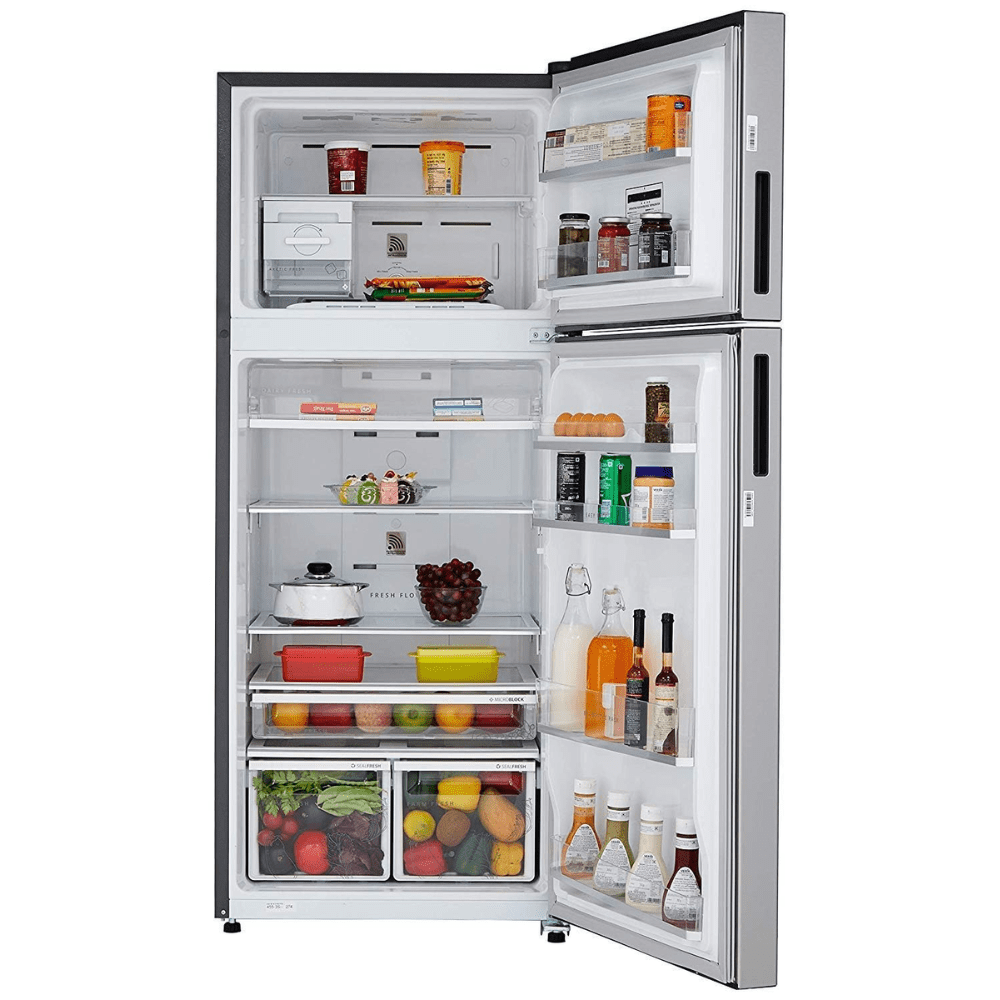 Whirlpool IF INV CNV 480 ALPHA STEEL (2S)-Z, 465 Ltrs 3 Star Inverter Frost Free Double Door Refrigerator, Grey