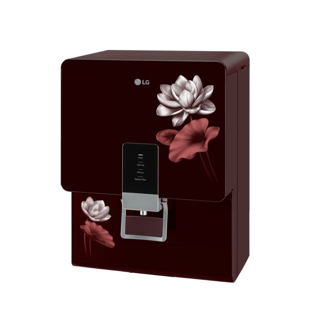 LG 8 Ltrs Storage, RO+UV+Mineral Booster Stainless Steel Tank Water Purifier (WW156RTTC,Black)