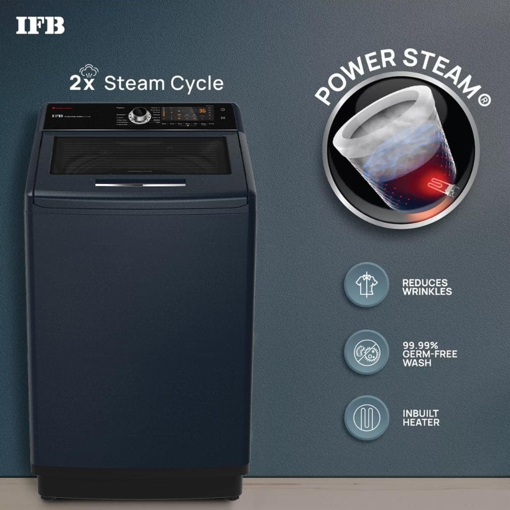 IFB 10 Kg 5 star Fully-Automatic Top Load Washing Machine (TL-S4RBS 10.0KG AQUA, Black