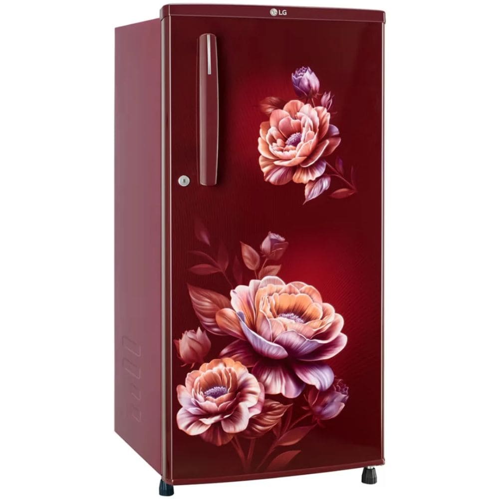 LG 180 Ltrs, 1 Star Direct Cool Single Door Refrigerator (GLD1816WOWR, Wine Rose)