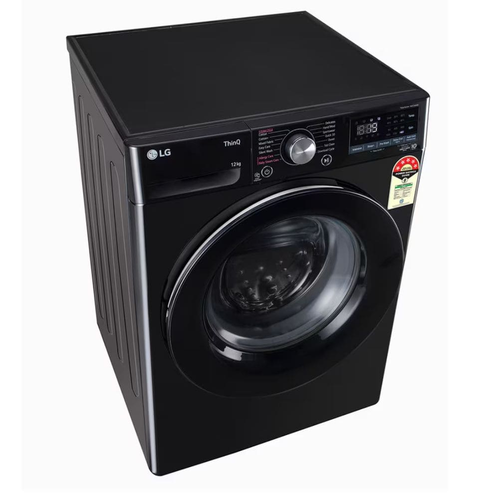 LG 12 Kg 5 Star Fully-Automatic Front Load Washing machine (FHP1412Z3O,Onyx Black)