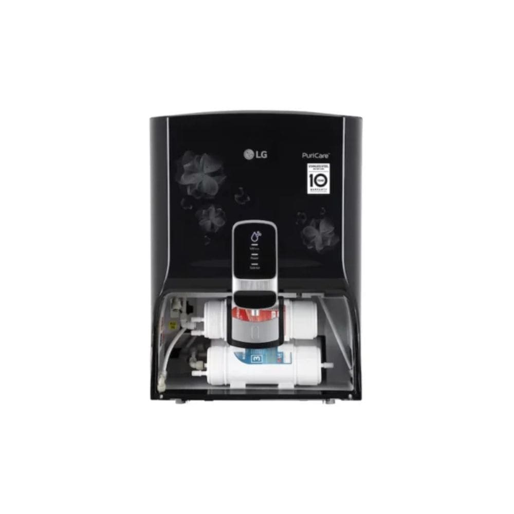 LG 8 Ltrs Storage, RO+UV+Mineral Booster Stainless Steel Tank Water Purifier (WW151NT,Black)