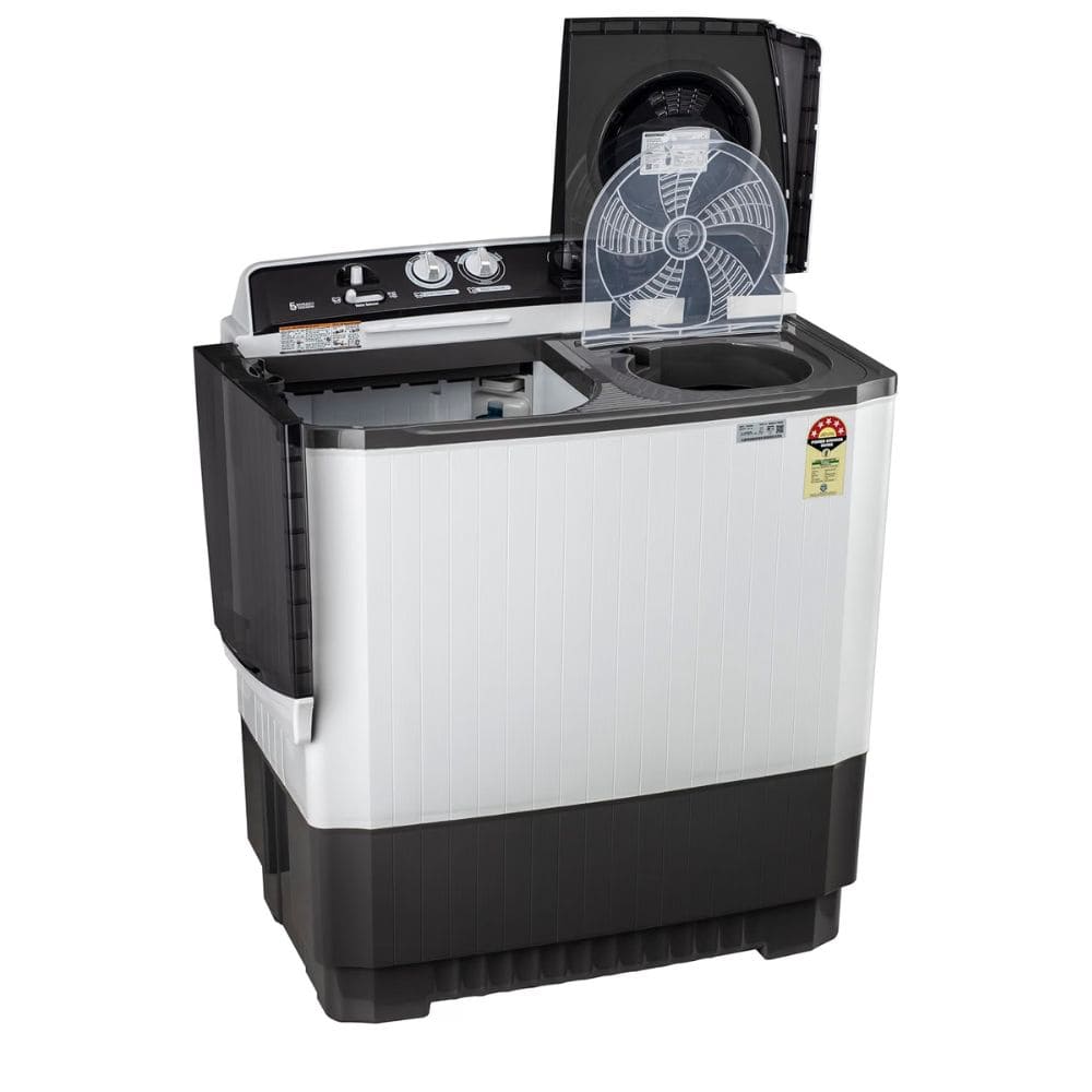 LG 9.5 Kg 5 Star Semi-Automatic Top Load Washing Machine (P955ASGAZ,Grey)