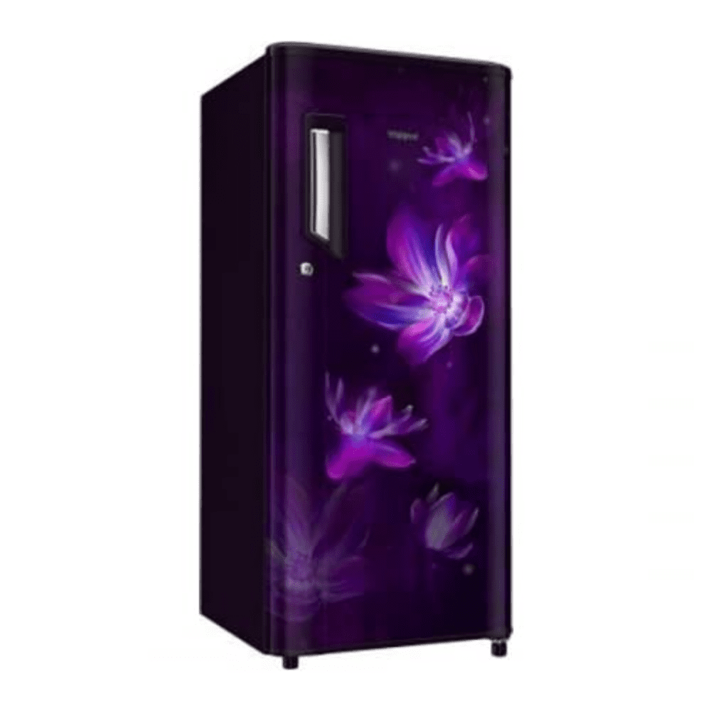 Whirlpool 215 IMPC PRM 3S, 200 Ltrs 3 Star Inverter Direct Cool Single Door Refrigerator, Purple Flower Rain, Flower Rain