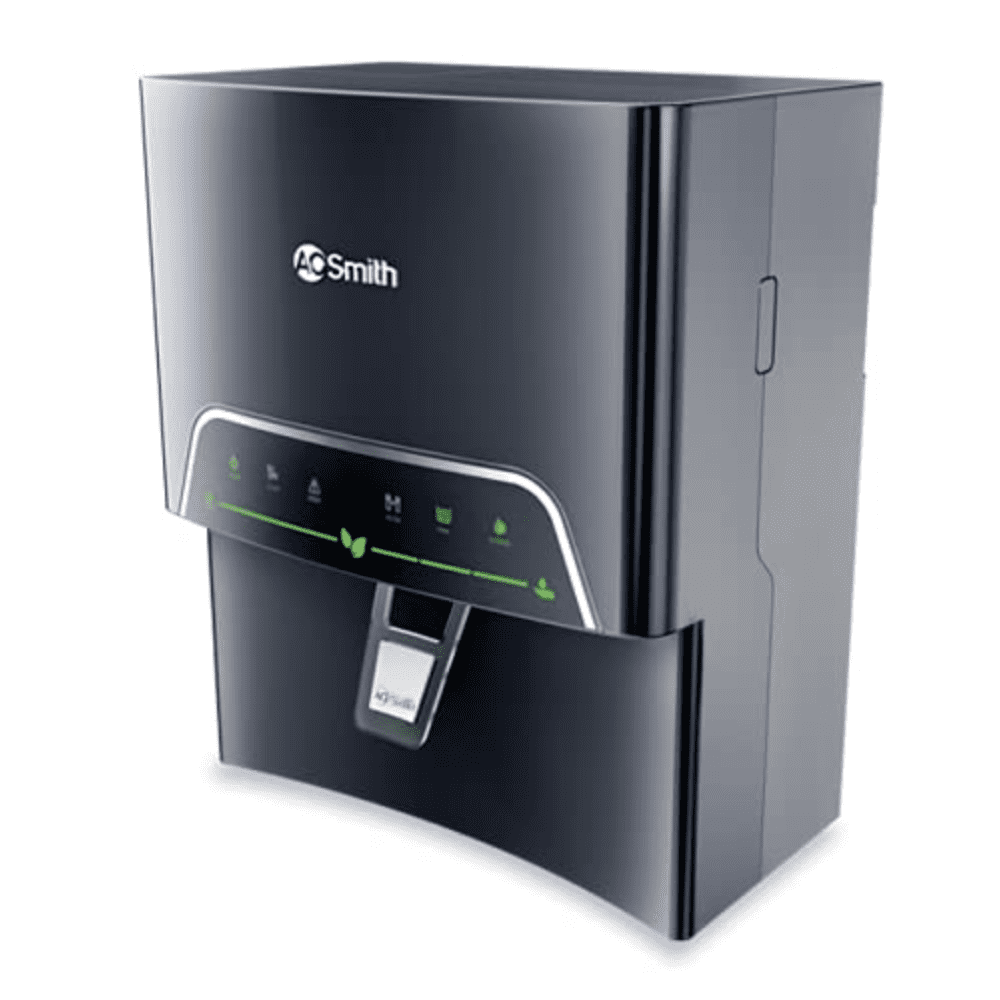 AO Smith P3 PROPLANET, 5 Ltrs Storage, RO+MF Wall Mountable Water Purifier, Black