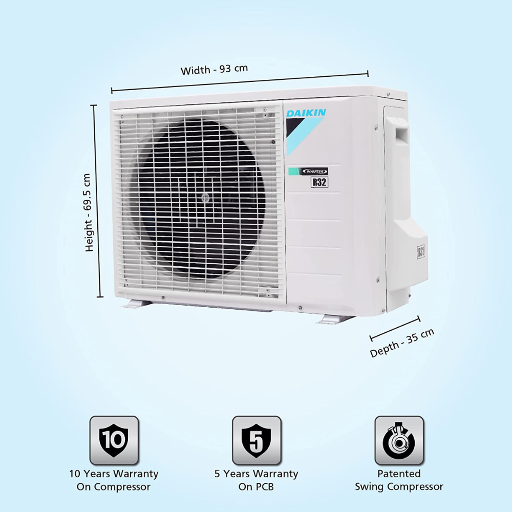 Daikin 1.8 Ton 5 Star Inverter Split Air Conditioner (FTKM60U)