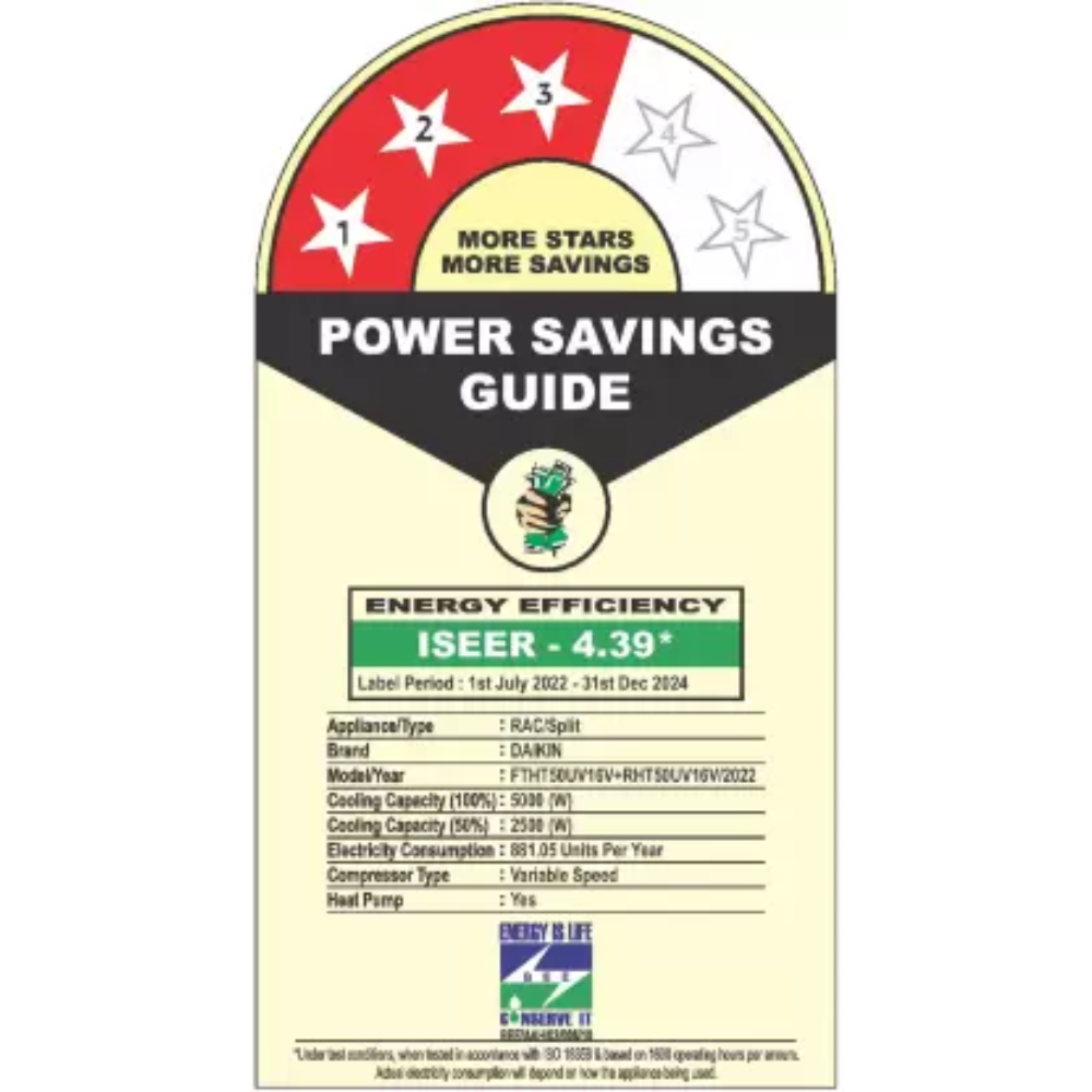 Daikin Ton Star Hot Cold Inverter Split Air Conditioner