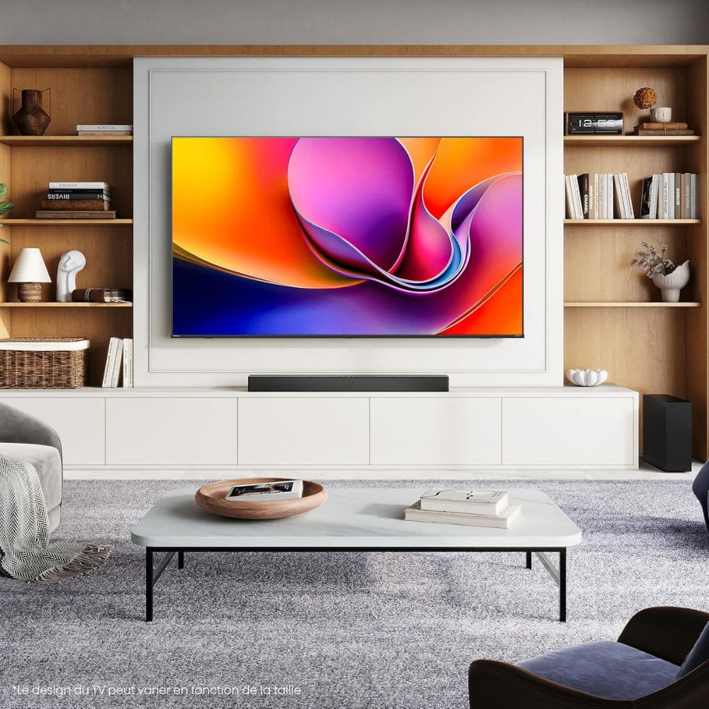 Hisense 55A6S, 55 Inches 4K Ultra HD Smart QLED TV, Black