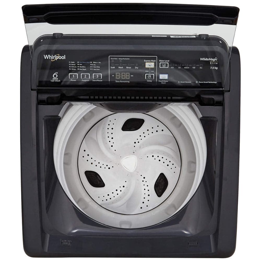Whirlpool 7.5 Kg 5 Star Fully Automatic Top Load Washing Machine (HWM70-306S8N1,Grey)