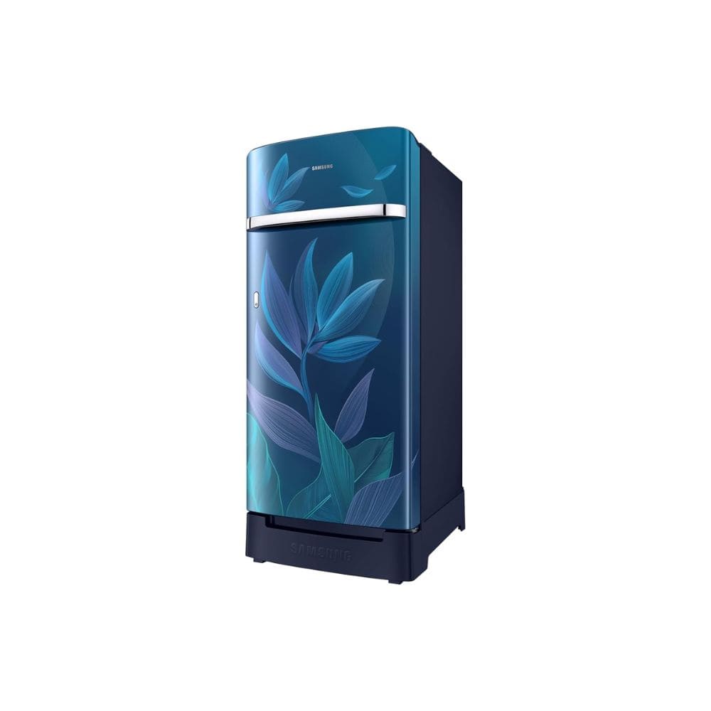 Samsung 189 Ltrs, 5 Star Digital Inverter, Direct Cool Single Door Refrigerator (RR21H2H259U, Paradise Bloom Blue)