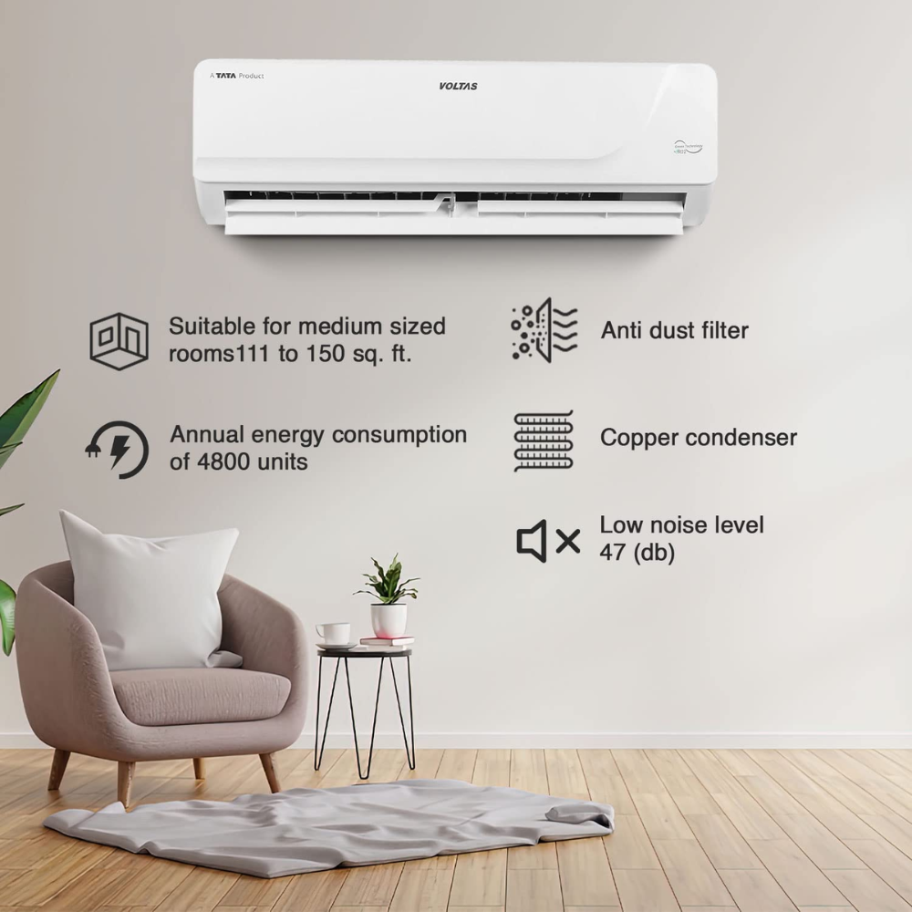 Voltas 1.5 Ton 3 star Fixed Speed Split Air Conditioner (SAC 183 Vectra)