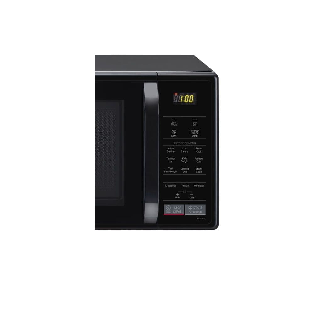 LG 21 Ltrs Stainless Steel Cavity Convection Microwave Oven (MC2146BL,Glossy Black)