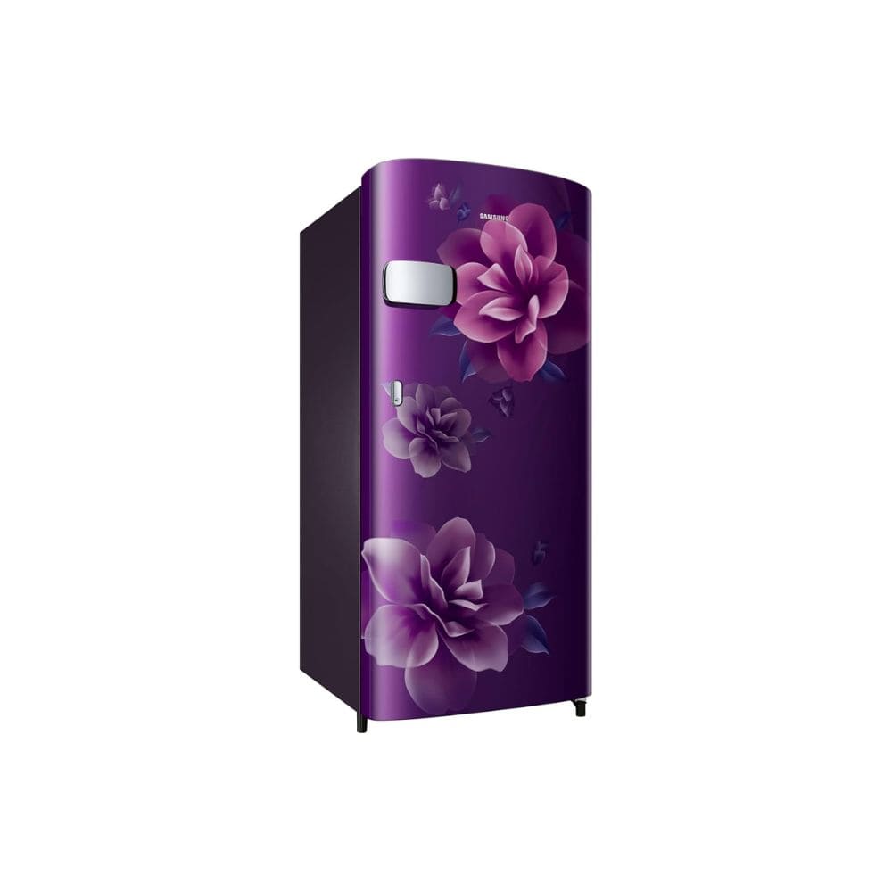 Samsung 183 Ltrs, 1 Star Digital Inverter, Direct Cool Single Door Refrigerator (RR19H2YC1CR, Red, Camellia Plum)