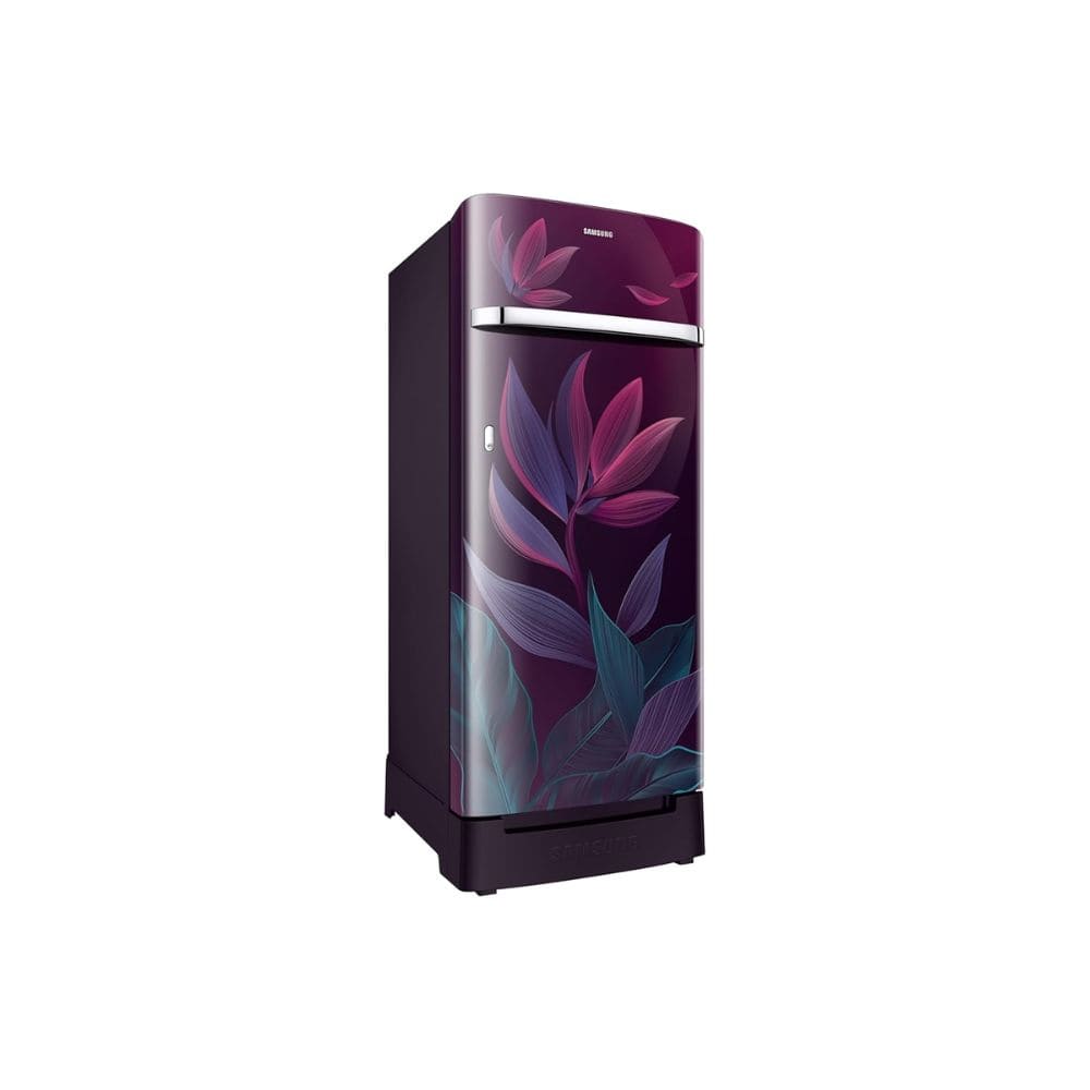 Samsung 215 Ltrs, 5 Star Digital Inverter, Direct Cool Single Door Refrigerator (RR23H2H359R/HLtrs, Paradise Bloom Red)