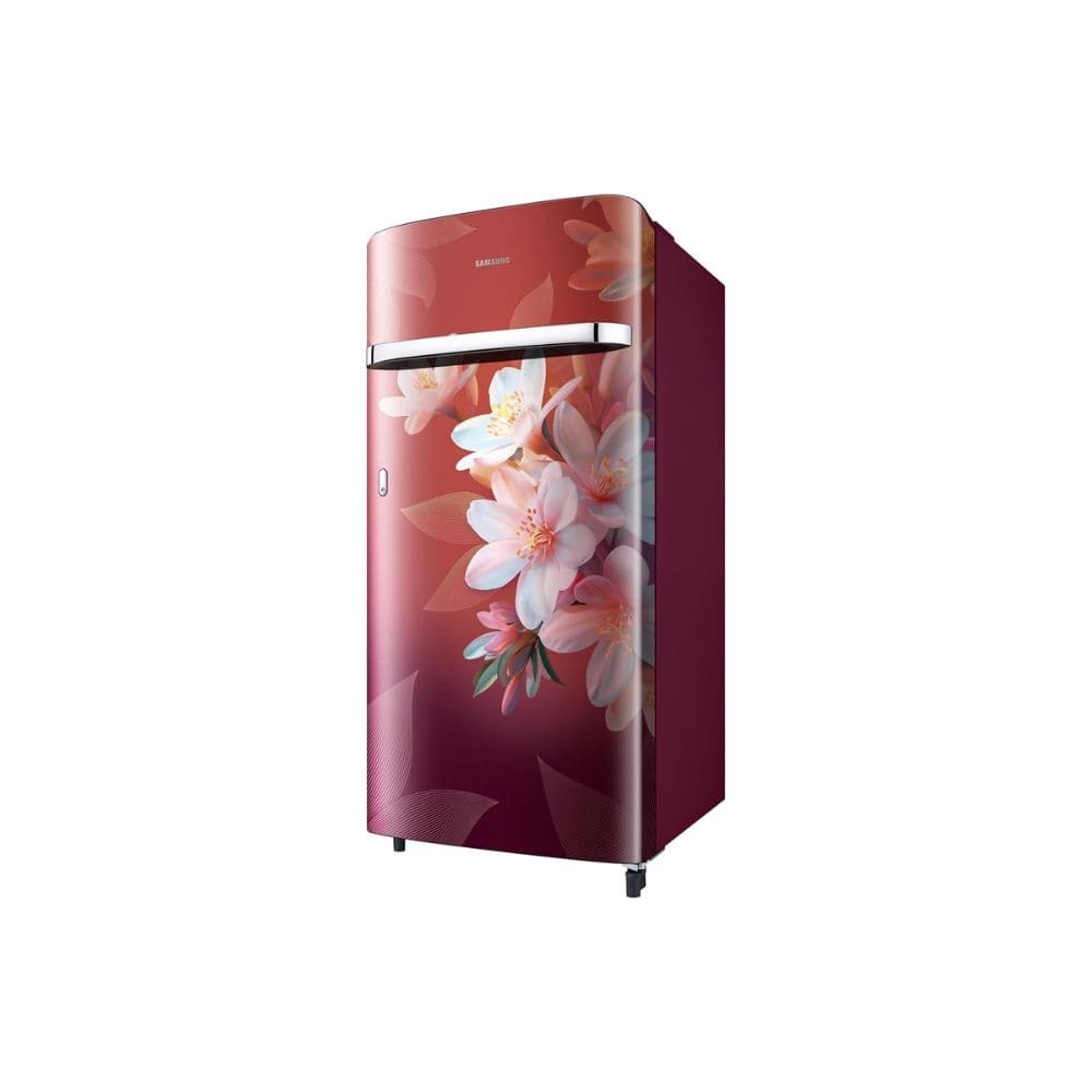 Samsung 189 Ltrs, 5 Star Digital Inverter, Direct Cool Single Door Refrigerator (RR21H2G25WR, Wild Lily Red)
