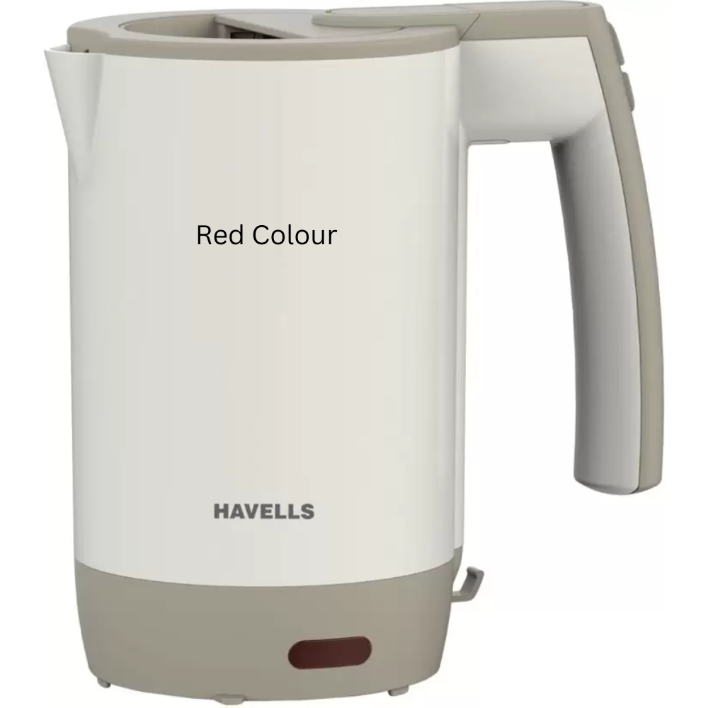 Havells GHBKTAYK150, 1000 Watts 0.5 Litres Electric Kettle, Automatic Shut Off (Maroon,Red,White)