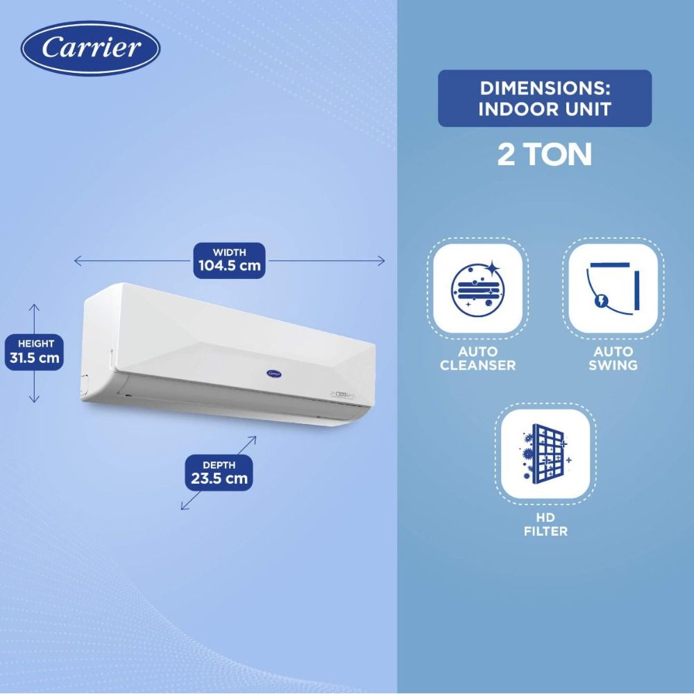Carrier ton star Inverter Split Air Conditioner (24K 3S XCEL