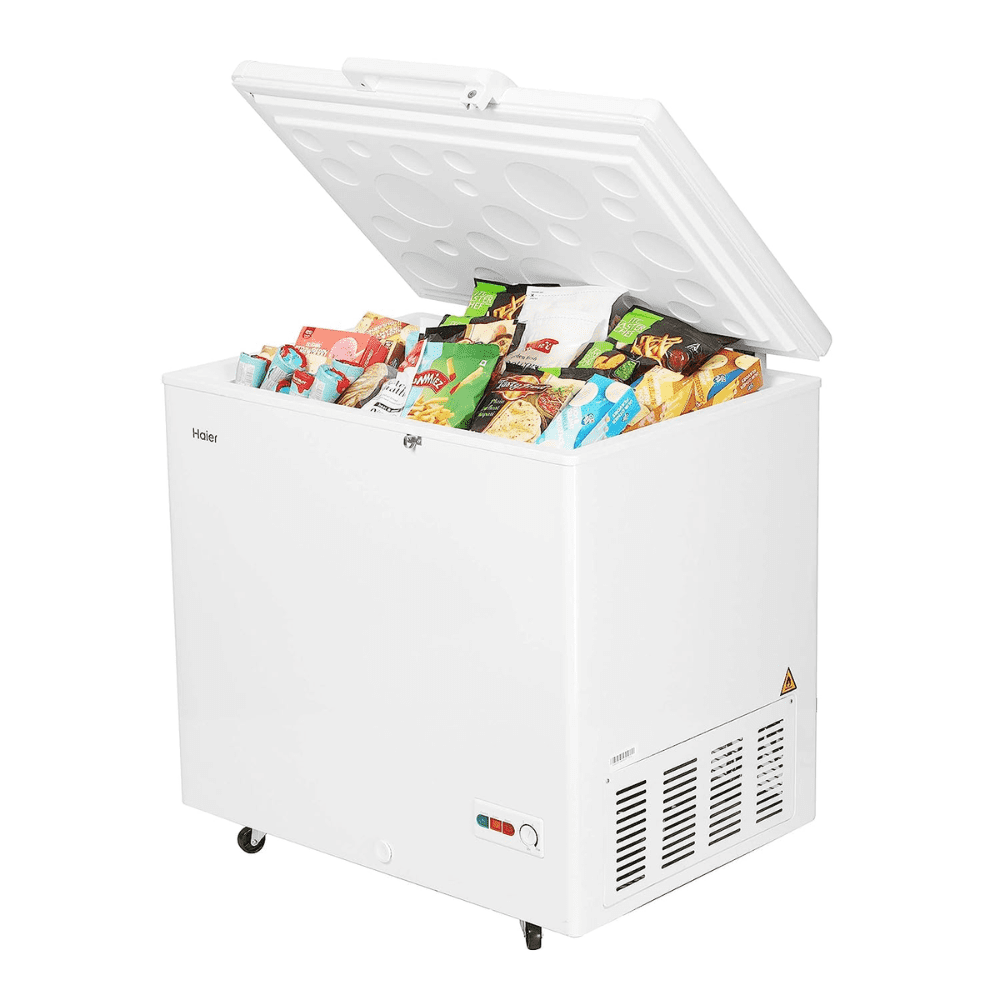 Haier HCC-230HC, 203 Ltrs Hard Top Convertible Single Door Deep Freezer, White
