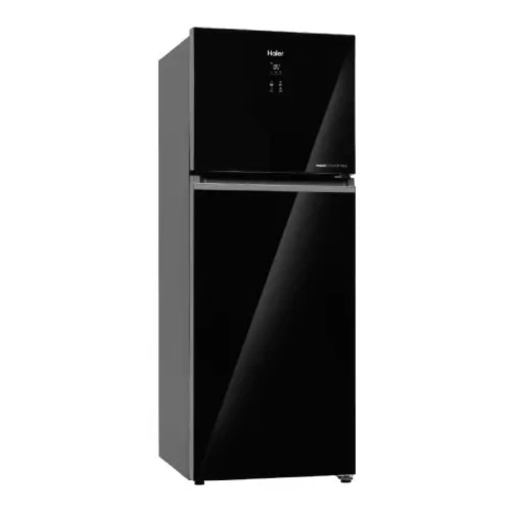 Haier 328 Ltrs, 3 Star Inverter Frost Free Double Door Refrigerator (HRF 3783CPG P, Cream Pink Glass)