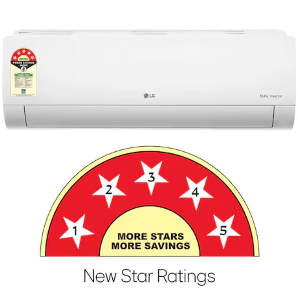LG 1.5 ton 5 Star Dual Inverter Split Air Conditioner (AS-Q20NXE, 2026 Model)
